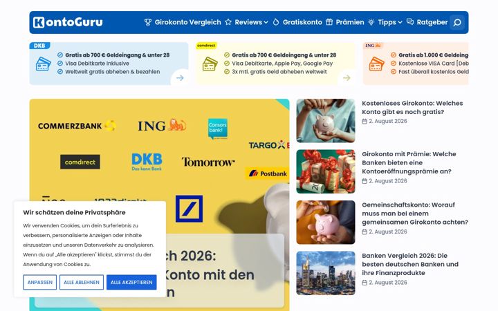 Screenshot of kontoguru.de