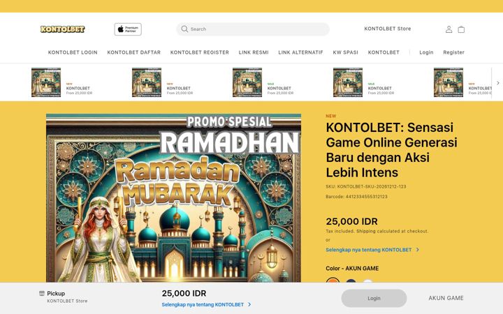 Screenshot of kontolbet.org