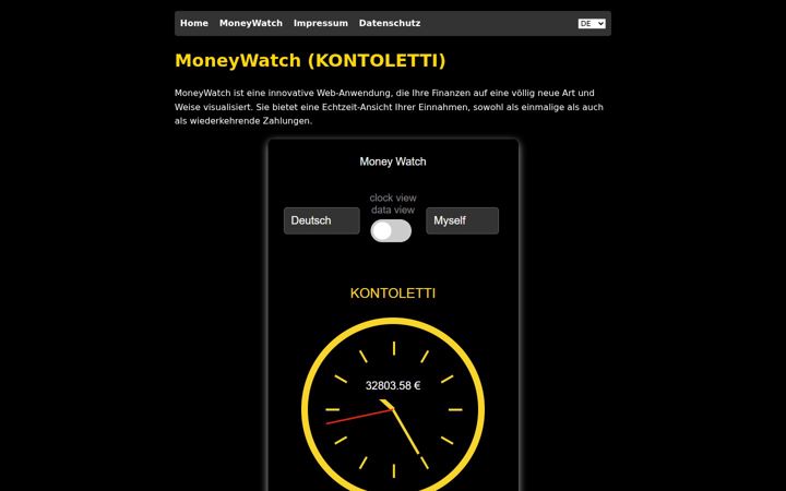 Screenshot of kontoletti.de