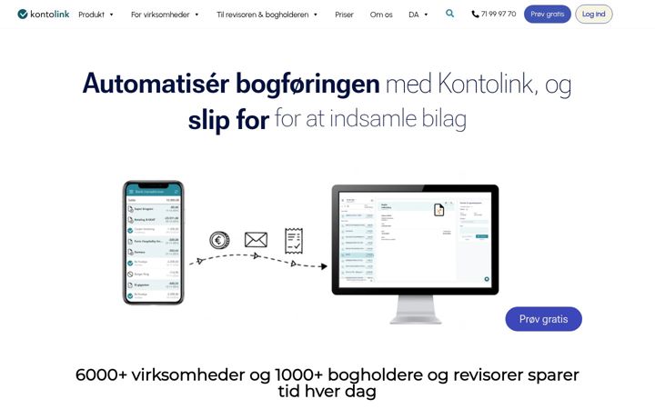 Screenshot ta' kontolink.com