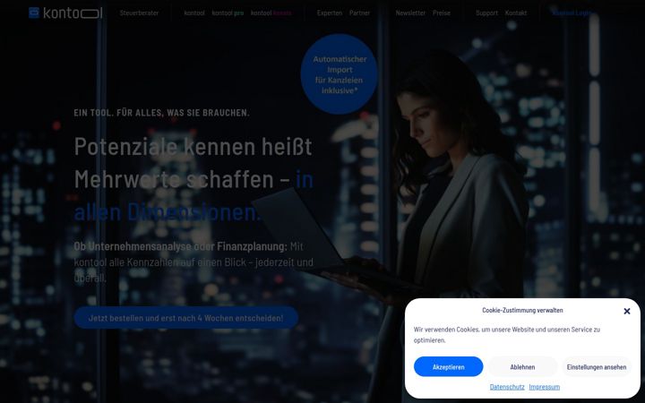 Screenshot of kontool.de