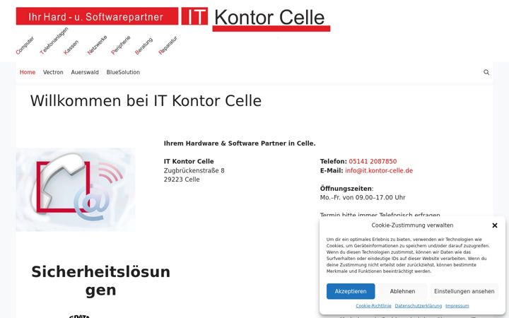 Screenshot of kontor-celle.de