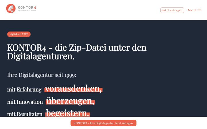 Screenshot of kontor4.de