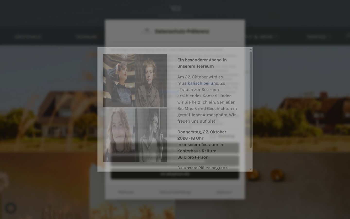 Screenshot van de toestemmingsbanner zoals getoond vóór enige interactie