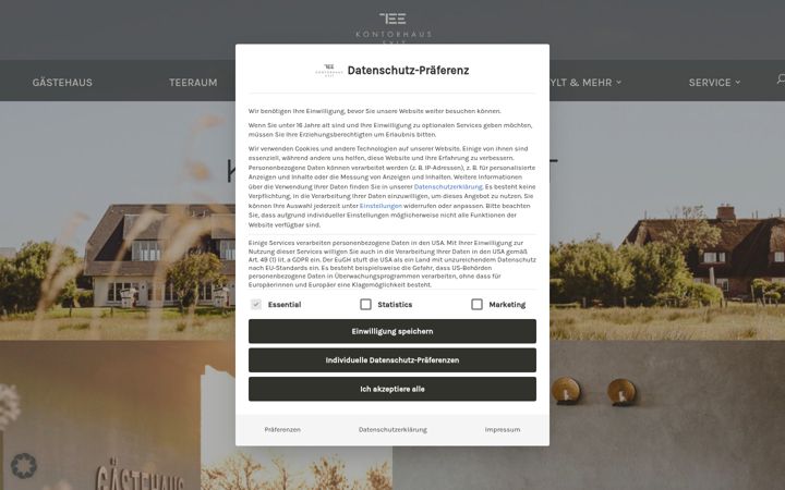 Screenshot of kontorhauskeitum.de