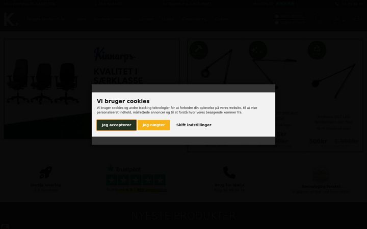 Screenshot of kontorplus.dk