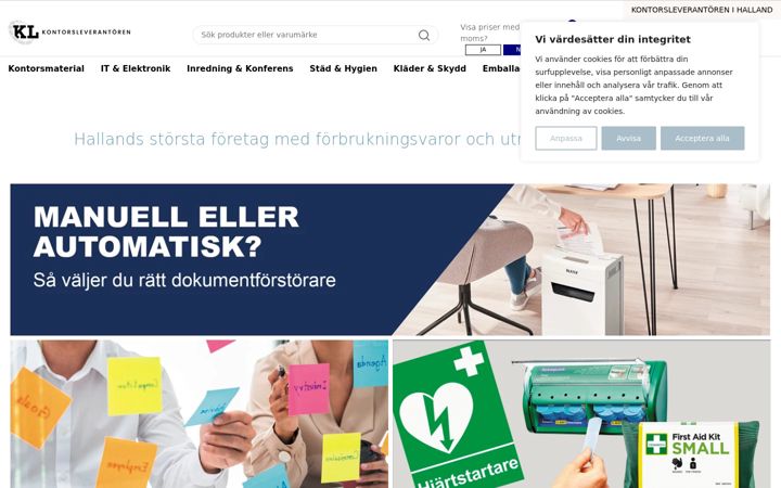 Screenshot of kontorsleverantoren.eu