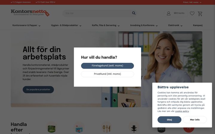Screenshot of kontorsnetto.se