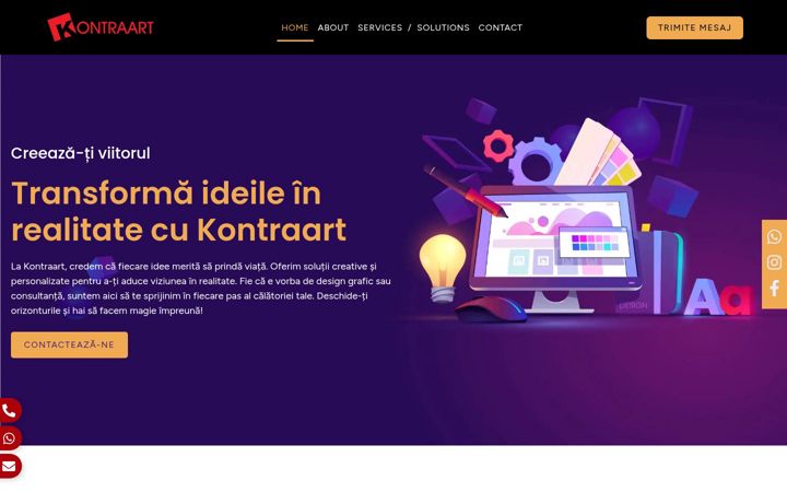 Screenshot of kontraart.ro