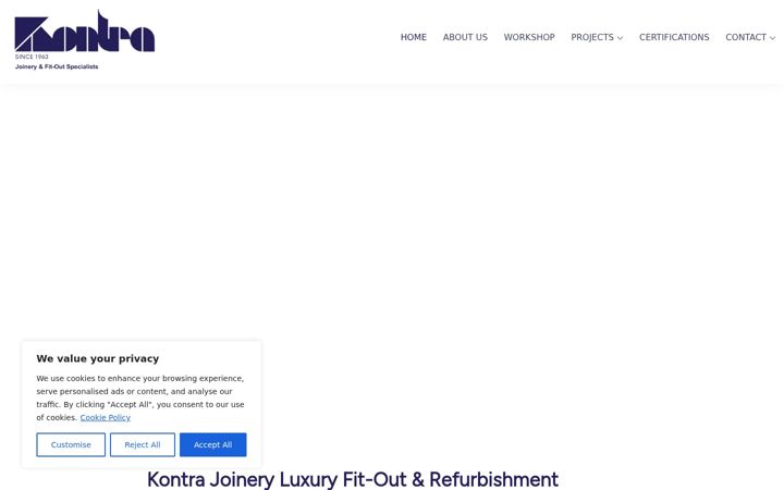 Screenshot ta' kontrajoinery.com