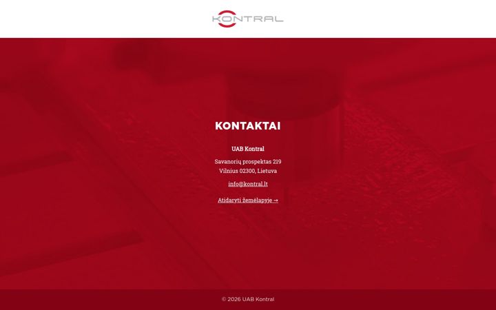 Screenshot of kontral.lt