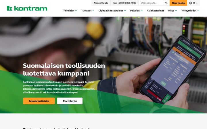 Screenshot of kontram.fi