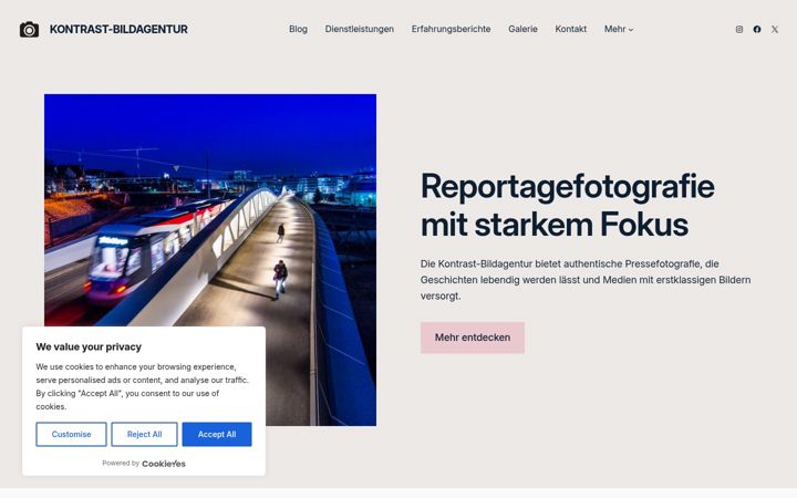 Screenshot of kontrast-bildagentur.de