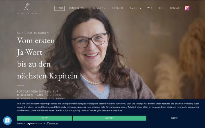 Screenshot of kontrastfotostudio.de