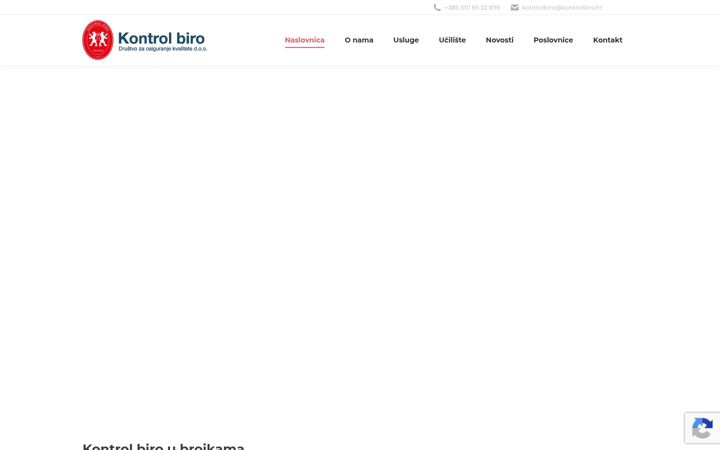 Screenshot of kontrolbiro.hr