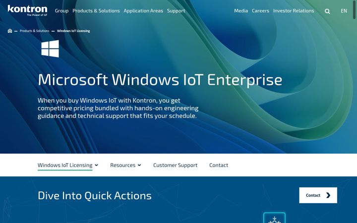 Screenshot of kontron-americas.com