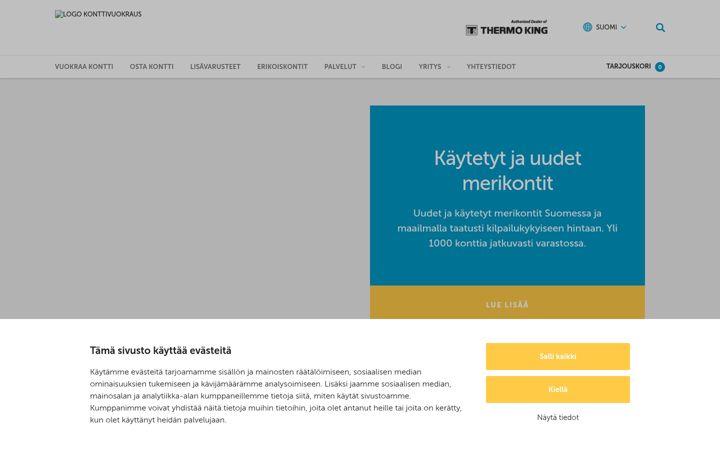 Screenshot of konttivuokraus.fi