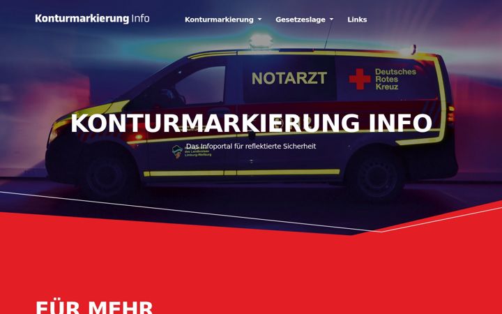 Screenshot of konturmarkierung-info.de