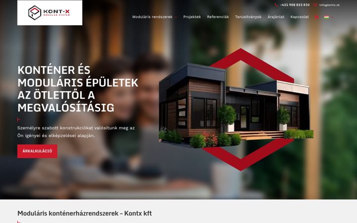 Screenshot of kontx.hu