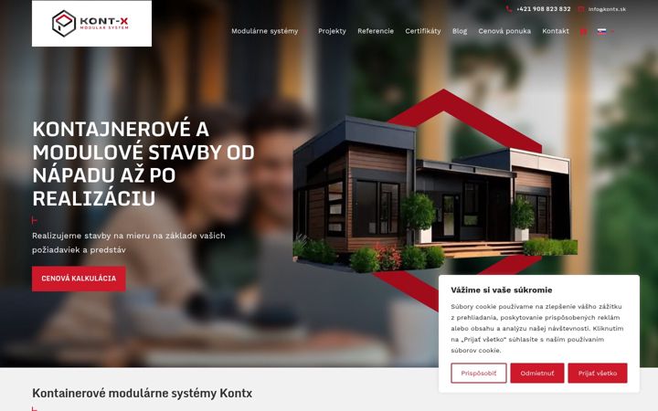 Screenshot of kontx.sk