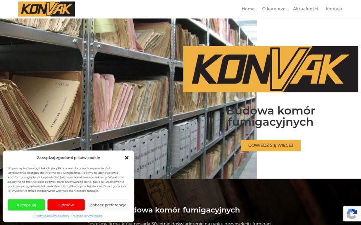 Screenshot of konvak.eu