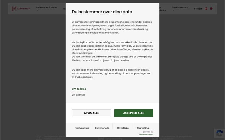 Screenshot of konventum.dk