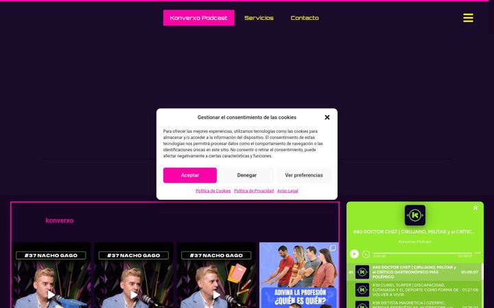 Skærmbillede af konverxo.com