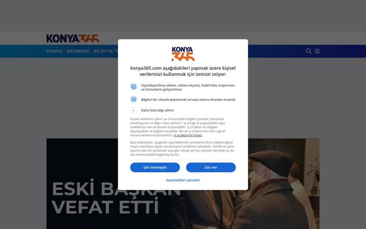 Screenshot του konya365.com