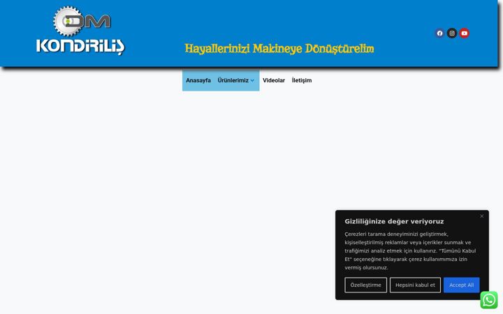 Screenshot of konyadirilismakina.com