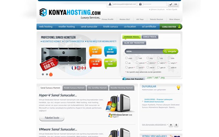 Screenshot of konyahosting.com