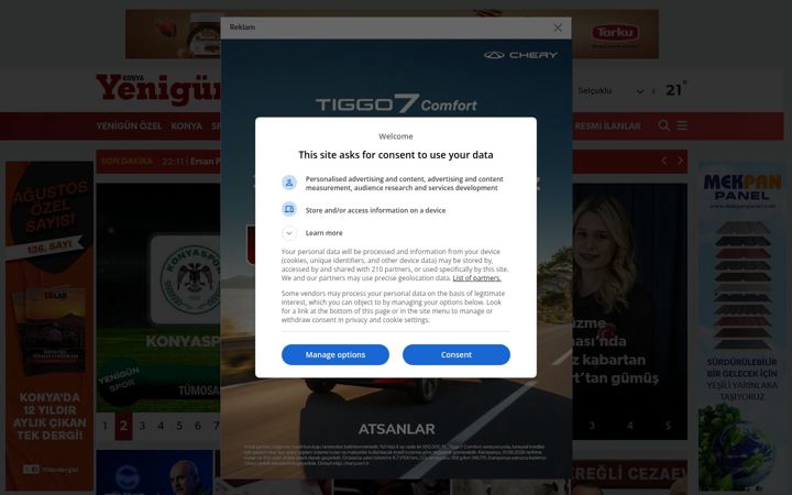 Screenshot of konyayenigun.com