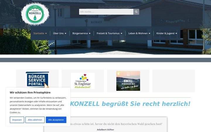 Screenshot of konzell.de