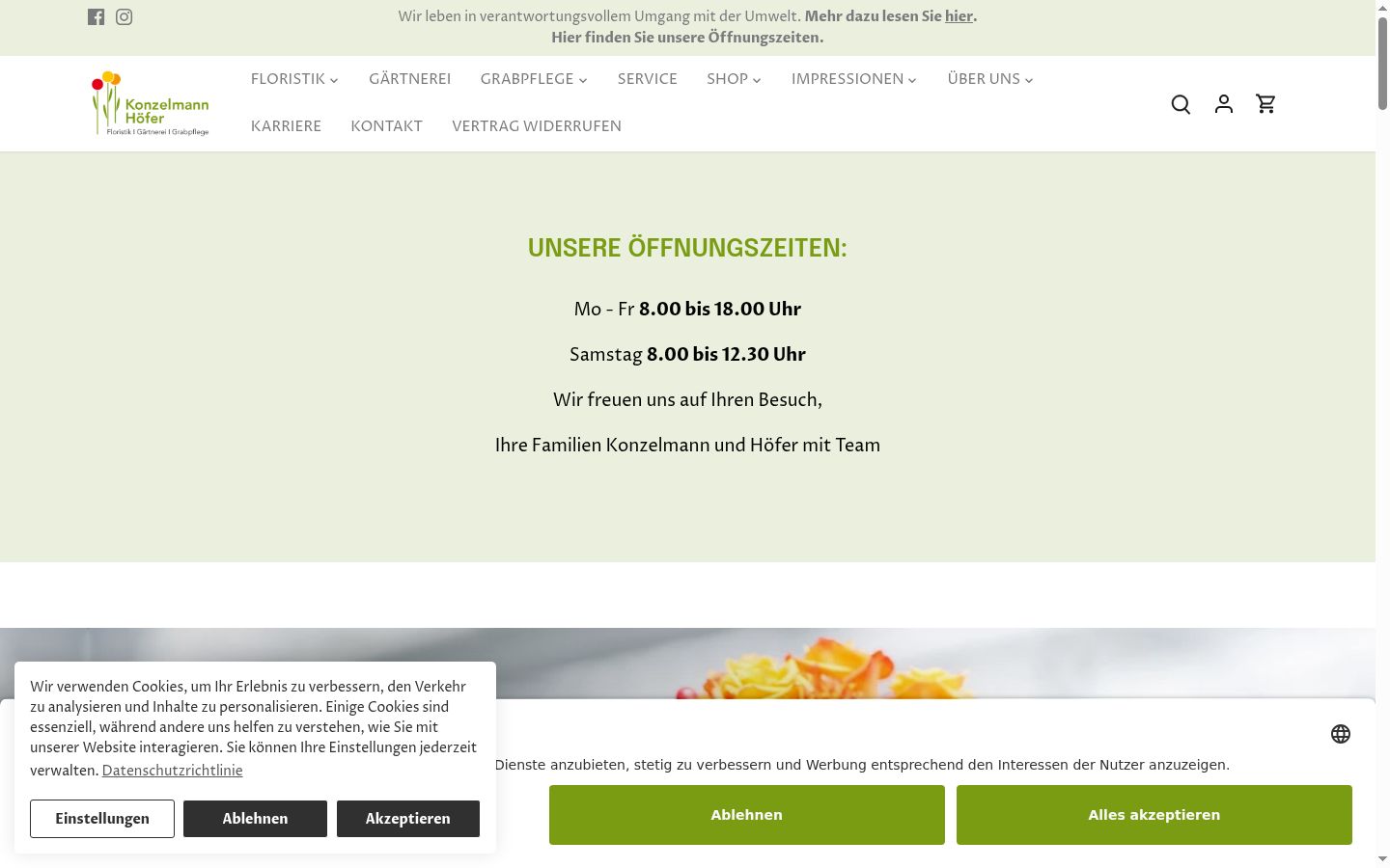 Screenshot tal-banner tal-kunsens muri qabel kwalunkwe interazzjoni