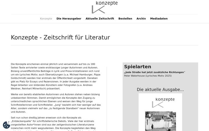Screenshot of konzepte-zeitschrift.de