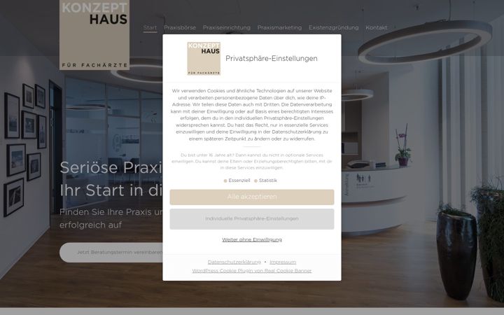 Screenshot of konzepthaus-facharzt.de