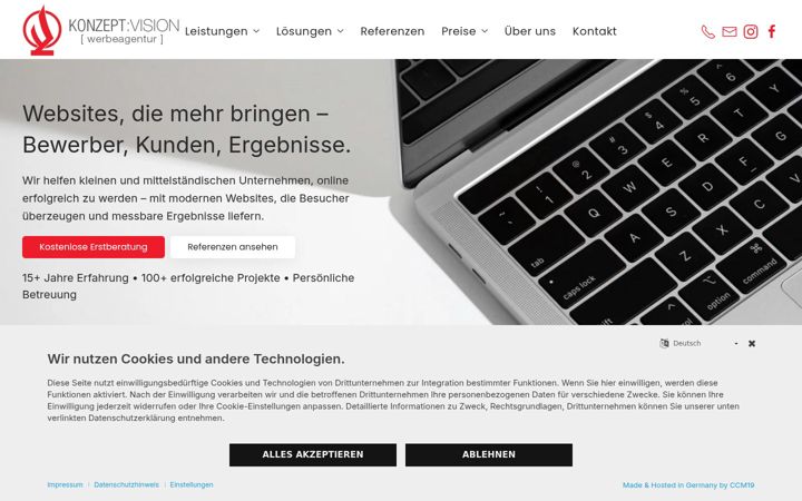 Screenshot of konzeptvision.de