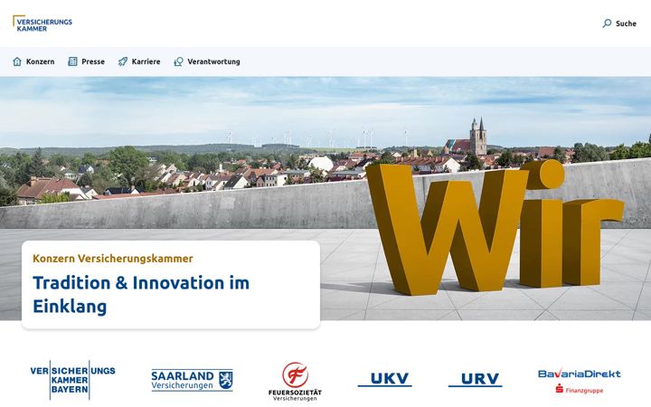 Screenshot of konzern-versicherungskammer.de