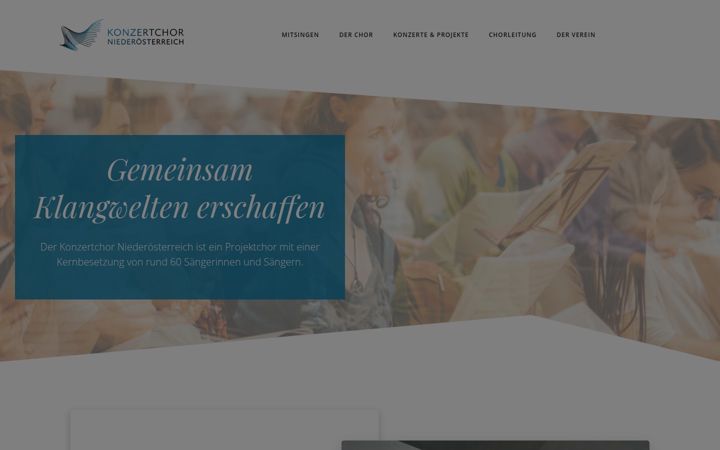 Screenshot of konzertchor.at