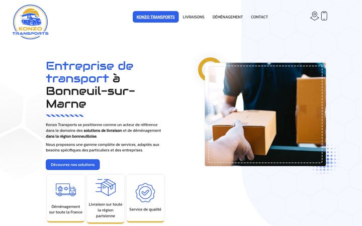 Screenshot of konzo-transports.fr