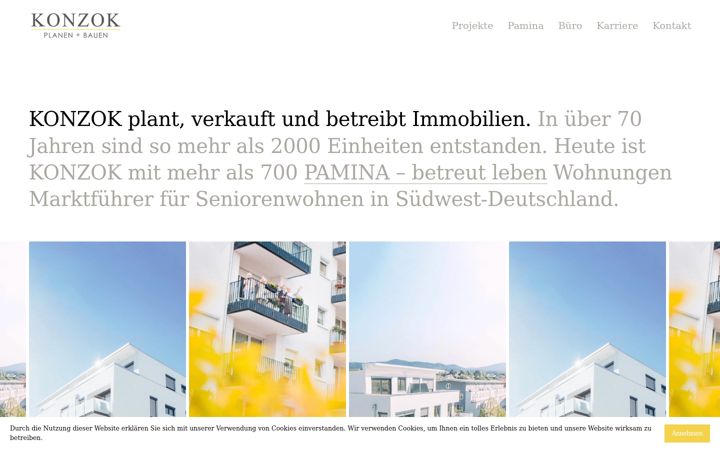 Screenshot of konzok.de