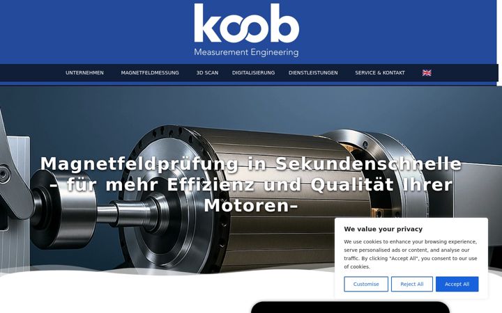 Screenshot of koob-testsystems.de