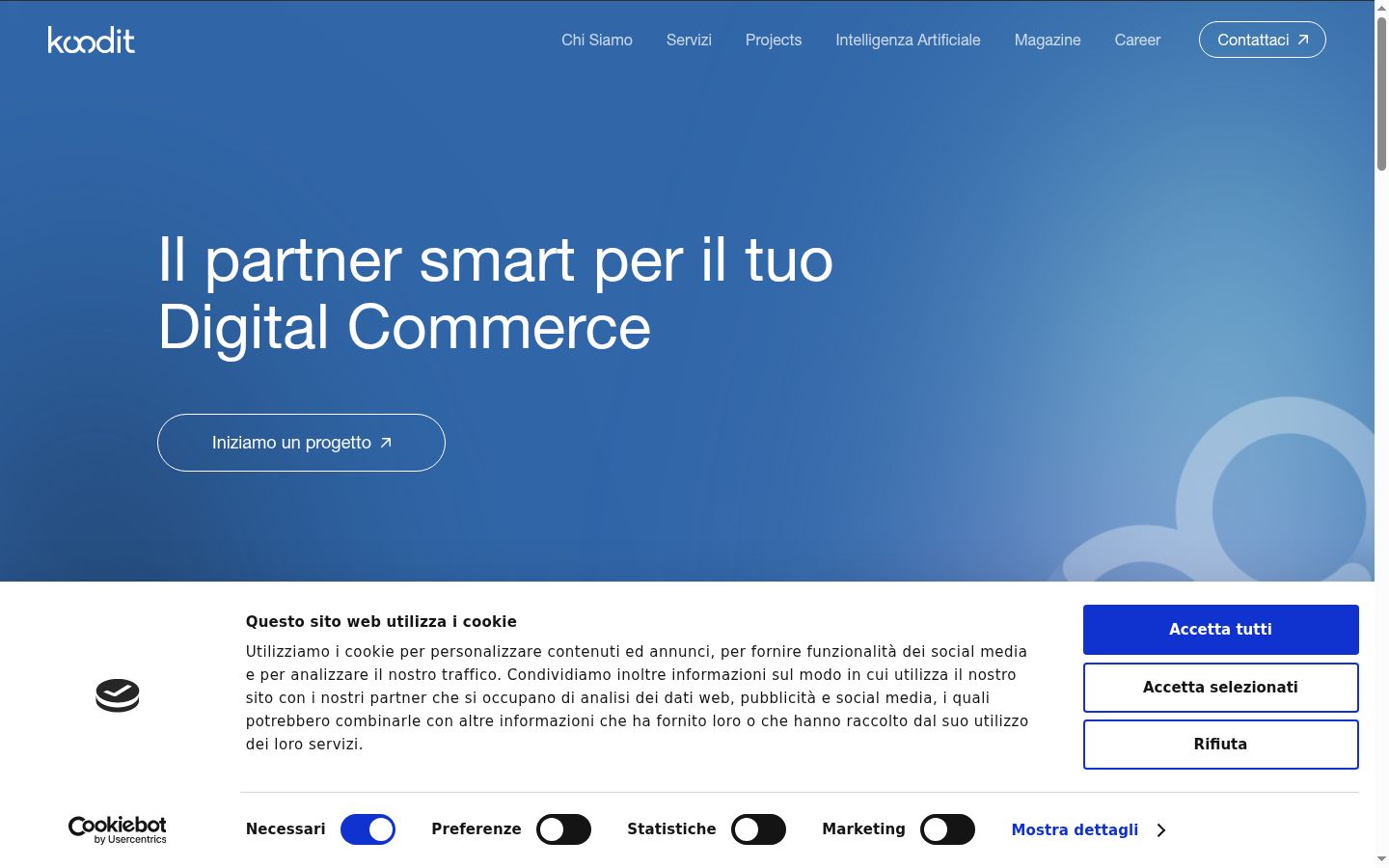 Screenshot tal-banner tal-kunsens muri qabel kwalunkwe interazzjoni