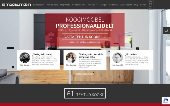 Screenshot of koogimoobel.com