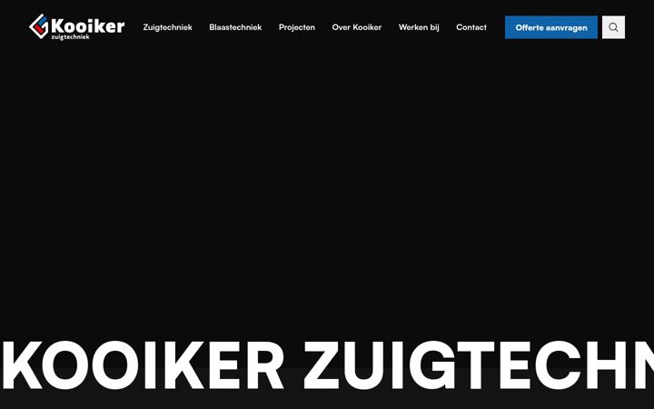 Screenshot ta' kooikerzuigtechniek.nl