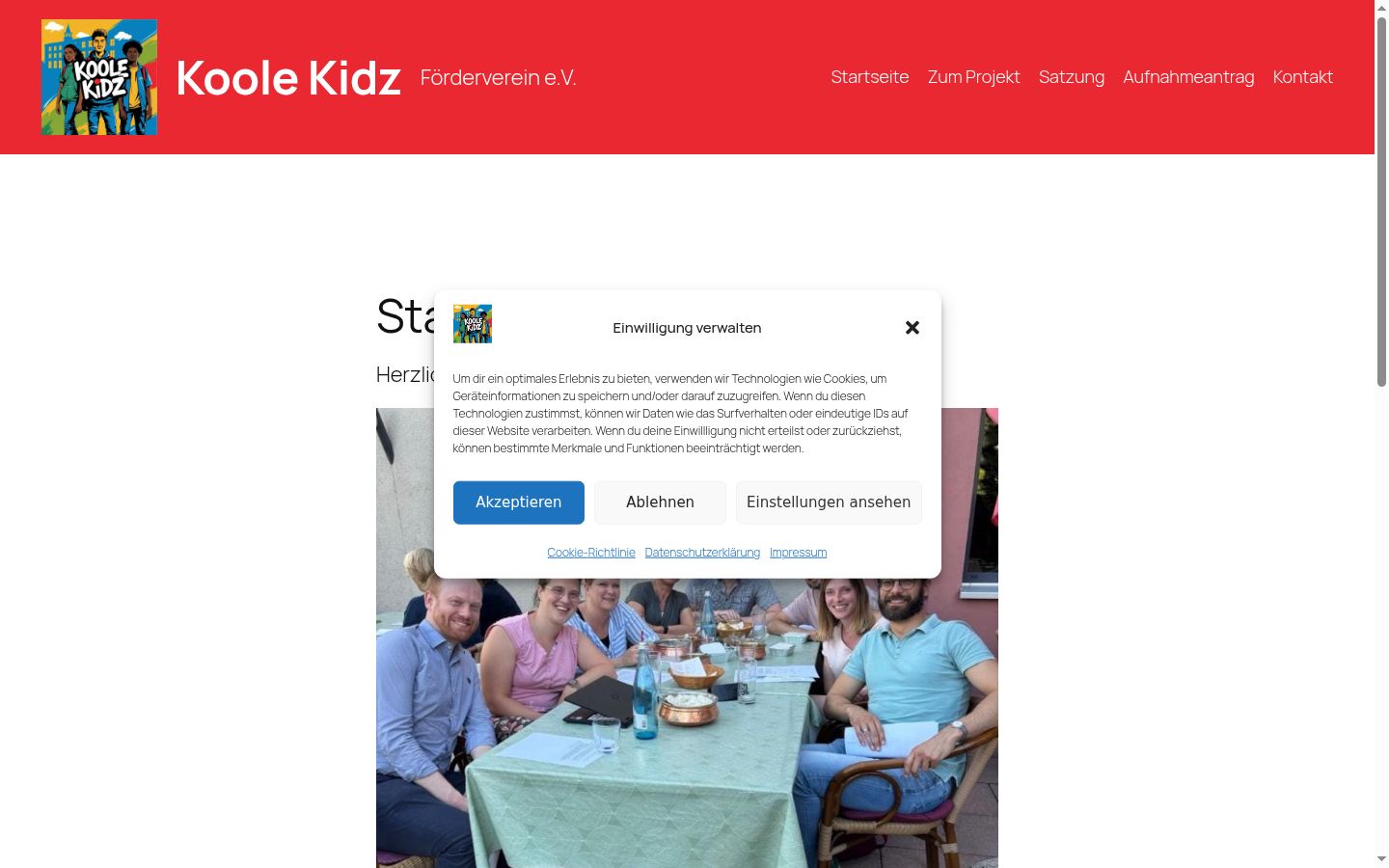 Screenshot tal-banner tal-kunsens muri qabel kwalunkwe interazzjoni