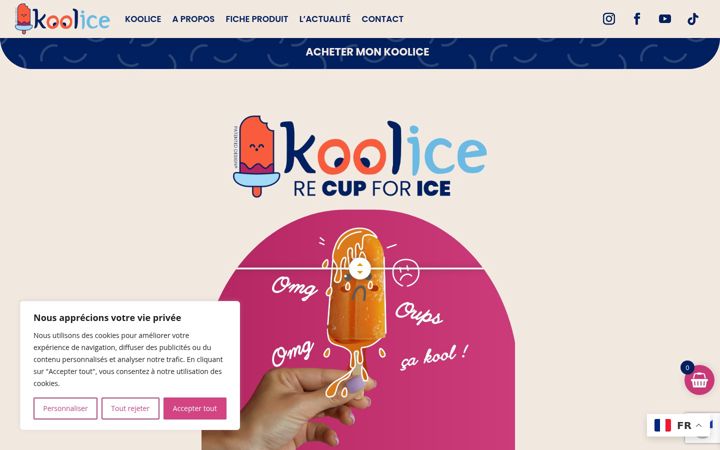 Екранна снимка на koolice.com