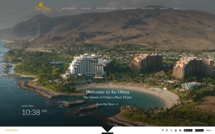 Екранна снимка на koolina.com