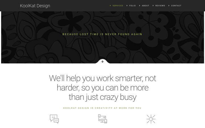 Екранна снимка на koolkatdesign.com