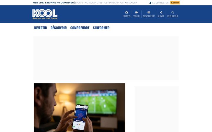 Screenshot of koolmag.fr