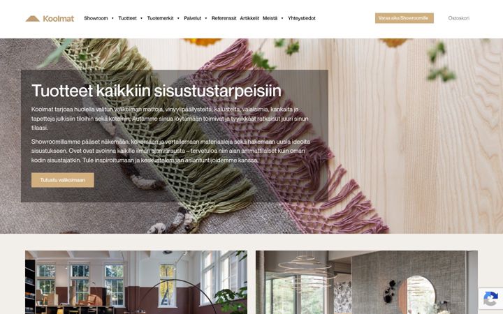 Screenshot of koolmat.fi